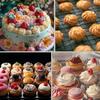 5 Stück Edelstahl Spritztülle Sahne Kuchen Cupcake Tropfenblume Rose Gebäcktüllen Backwerkzeuge #1M 6B 195 1A 853