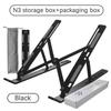 Portable Laptop Stand Aluminum  Notebook Laptop Lifting Bracket Support Macbook Air Pro Holder Accessories Foldable Lap Top Base