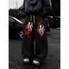 Pantaloni della tuta larghi da uomo in pile a gamba larga pantaloni da loungewear con coulisse in vita vestibilità larga cotone pantaloni da jogging con tasche