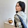Wholesale Korean Retro Polka Dot Triangle Scarves Women Decorative Large Shawls Silk Autumn Versatile Temperament Accessories