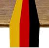 Chemin de table en lin Drapeau national allemand Écharpes pour commode Décor de table Réutilisable Chemin de table pour table de cuisine et de salle à manger Décor de fête de vacances