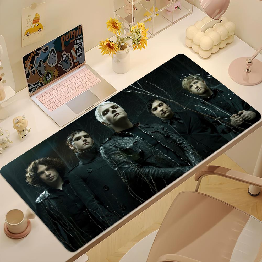 My CChemical Romance Band Mouse Pad Desk Mat Large Nonslip Antifray Keyboard Ergonomic Office Rubber PC Home Custom