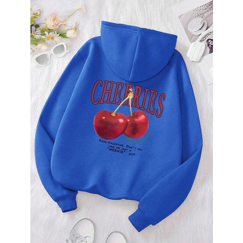 Cherries Cosh Valentine Lustiger Druck Hoody Männer Hip Hop Pullover Hoodie Lose Warme Sweatshirt Mode Fleece Kleidung Hoodies & Sweatshirts Herren