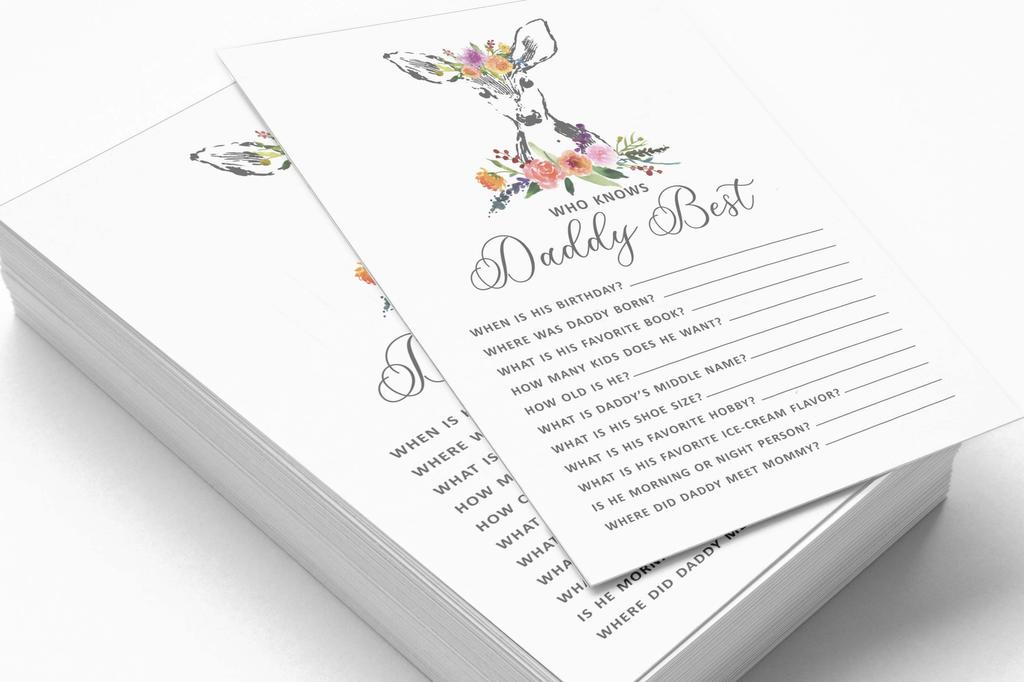 Inkdotpot 50 BabyA  AlphabetA  ABCA  GameA  Deer Animal Baby Shower Game Gender Neutral Party