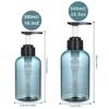 Nachfüllbarer Shampoo-Spender mit Spülung und Duschgel, Set mit aufgedruckten Buchstaben, Seifenflaschenspender fürs Bad, Duschpumpe, Shampoo-Spender