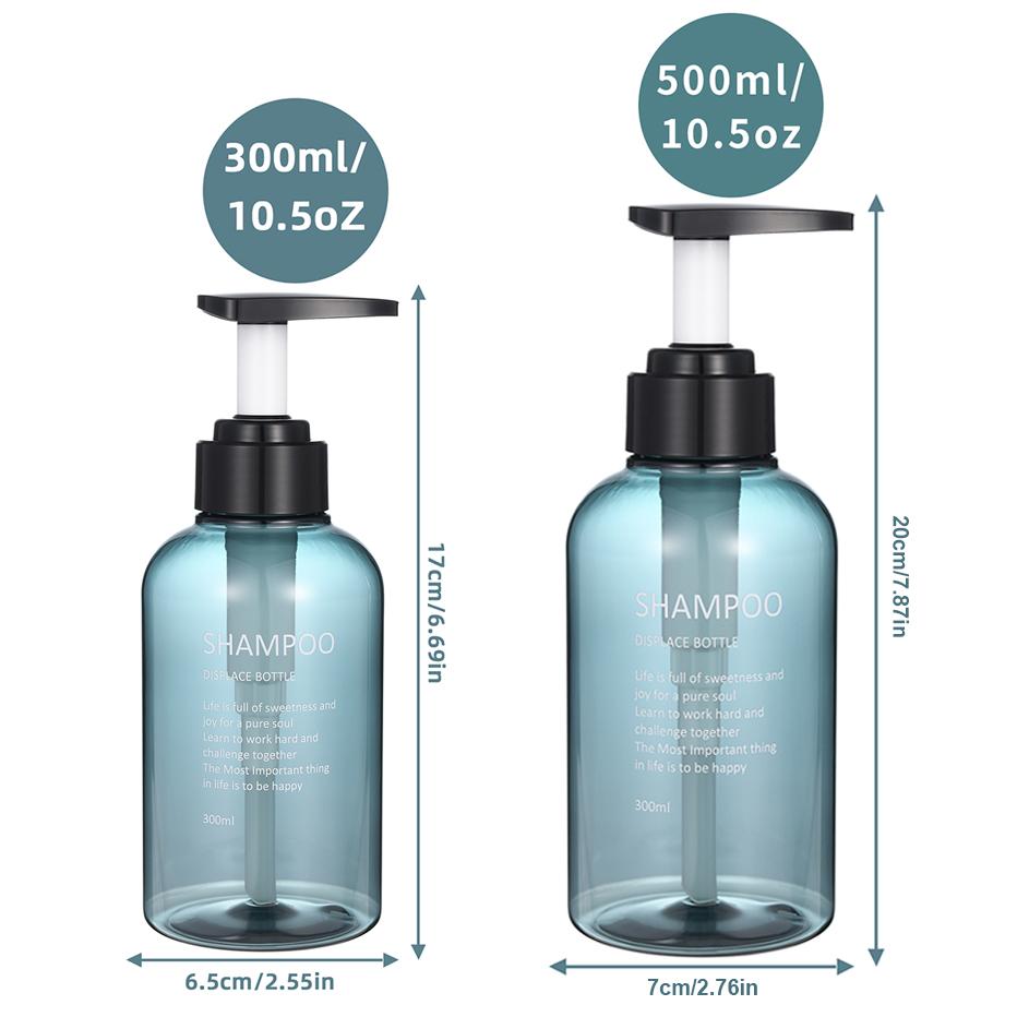 Dispenser Sapone 3 Pezzi | Bottiglie Pompa 450ml | Verde | Per Bagno E Cucina | Con Imbuto - Foto 2