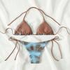 2025 Tie Dye Šněrovací Bikini Set Plážové Plavky Dámské Plavky Biquinis Tankini Femme Plavky