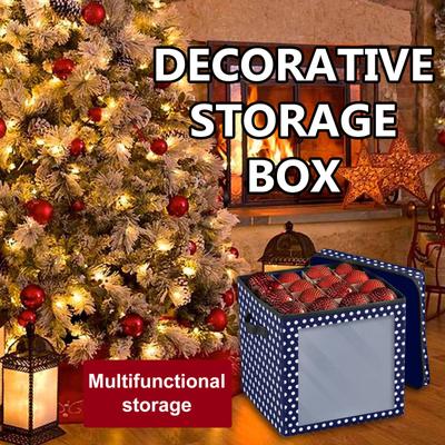 Ornament 64 Baubles Storage Box Ornament  Tree Bag Decoration Box