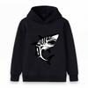 Kids Boys Girls Hoodie, Cool Tribal Shark Print Casual Pullover Hooded Sweatshirt for Daily Wear