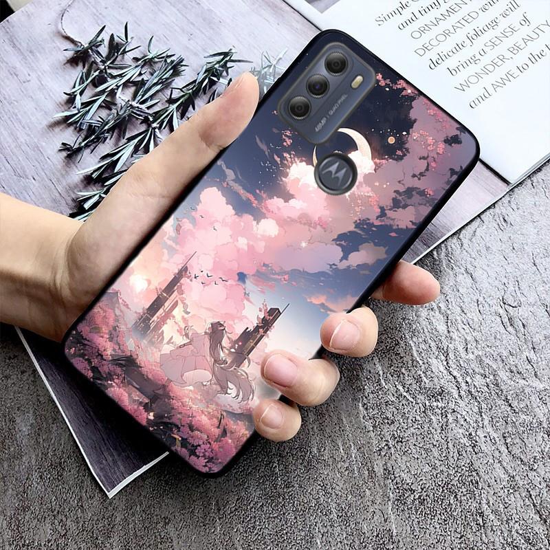 Anime Landscape Art Phone Case For Moto Edge 50 40 Pro Edge 40 30 Ultra Neo Fusion G Power G Stylus G Play E32 E20 E40