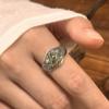 Adjustable Open Ring With Ancient Egyptian Eye Of Horus Motif Retro Vintage Bohemian Style Unisex Jewelry Men Women