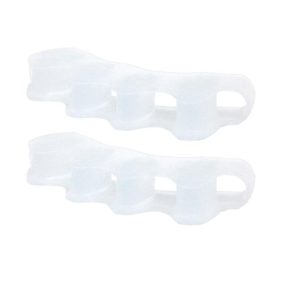 

2Pcs Toe Separators for Overlapping Toes Soft Silicone Bunion Corrector for Men Women Reusable Ergonomic Spacer for Foot Alignment Hallux прозрачный