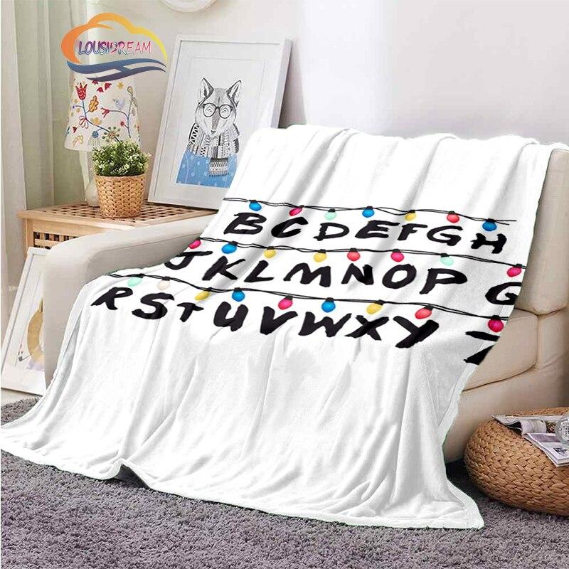 Stranger Things blanket 3D print Halloween Stranger Things blanket newest Popular Horror drama Sofa bed blanket Camping blanket