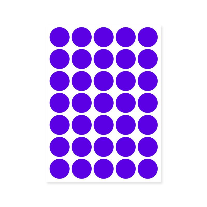 Colorful A5 Dot Stickers: Blank Round Adhesive Labels for Handwriting, Classification, and Sealing