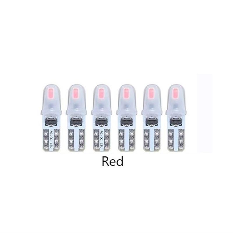 12V DC T5 Auto Car Dashboard Lights 2 3014 SMD Reading Instrument Panel Lamp No Polarity Led Bulb White Accessories