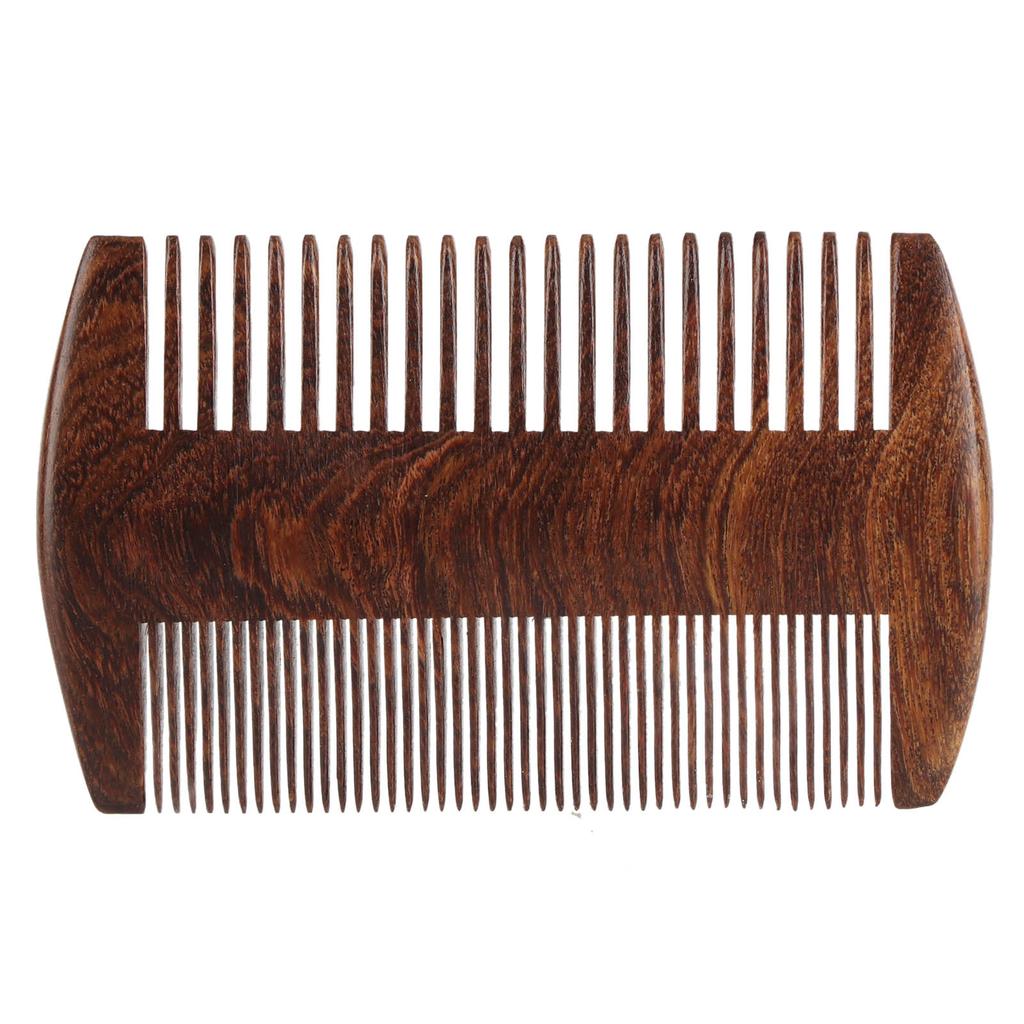 Double Sided Lice Comb Wide Fine Teeth Remove Louse Prevent Static Wooden Beard Mustache Comb