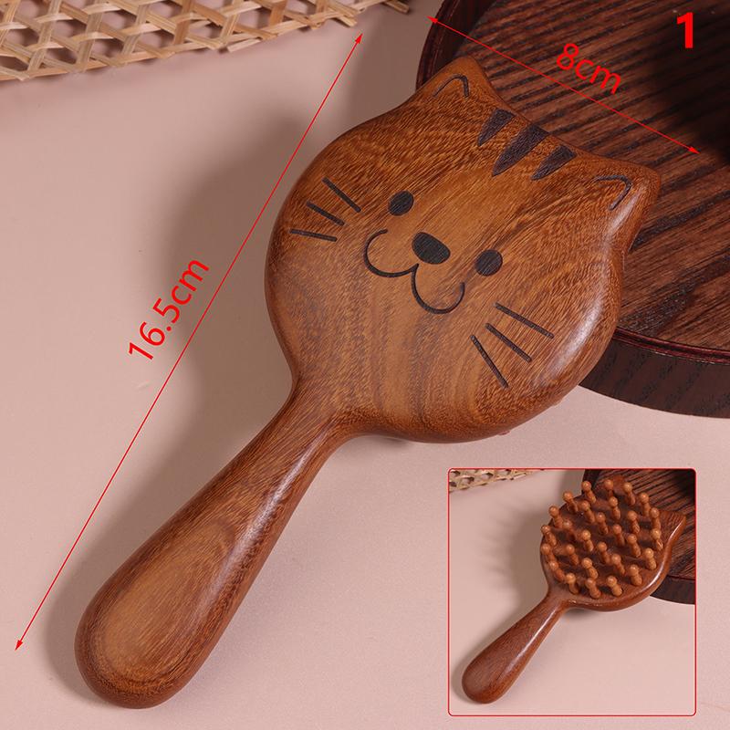 

Расческа для волос из сандалового дерева, массажер для акупунктурных точек кожи головы, портативная расческа с деревянной ручкой, антистатический инструмент для укладки, доска гуаша, забота о здоровье