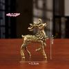 S-1 Pc Deer Ornament Deer Statue Miniature Sika Miniature Figurines Solid Brass Tabletop Decoration Deer Sculpture Ornaments