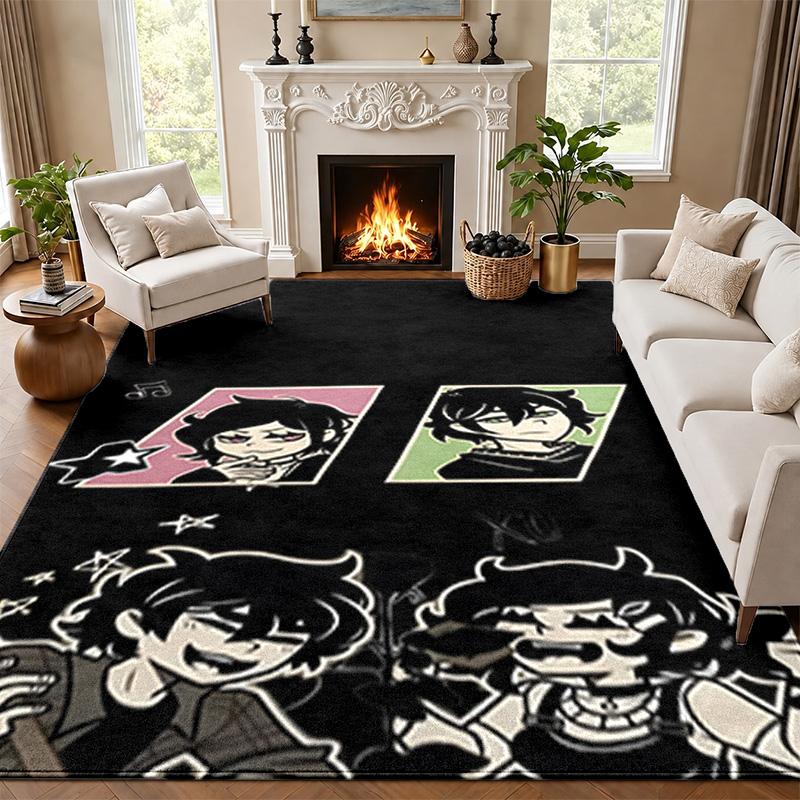 Ashley And Andrew Carpet Door Mat for Living Room or Bedroom Protective Mat Under Chair Office Decoration Christmas Gift Birthday Present