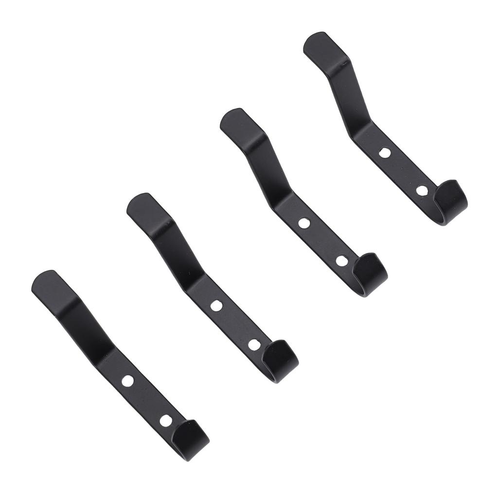 4 Pcs Coat Hooks Wall Mount Coat Hanger Carbon Steel Screw In Wall Hooks for Hanging Heavy Duty S