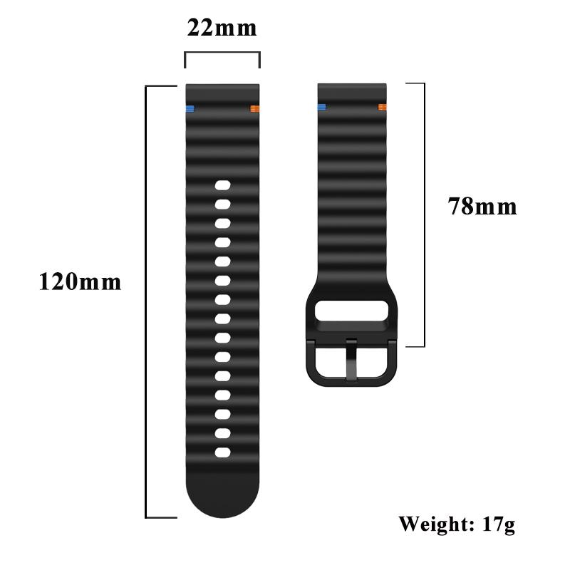 Strap for Huawei Watch GT5 Pro 46mm Silicone Replacement Watch Band Compatible with Huawei GT5 Pro GT5/GT4/GT3 22mm Watch Straps