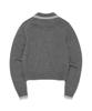 LEE Women Color Block Collar Knit Charcoal