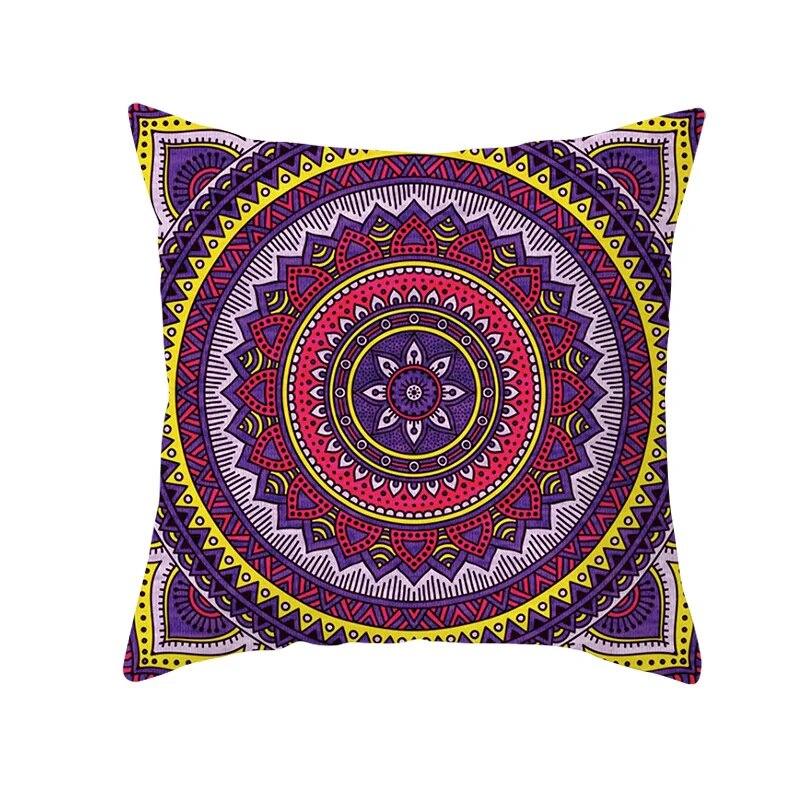 Moroccan Polyester Pillowcase 45x45cm Bohemian Hippie Sofa Cushion Cover Geometric Mancha Lo Print Home Decor