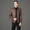 Classic Genuine Leather Jacket Men's Autumn New Sheepskin Jacket Business Casual Fashion Warm Jacket