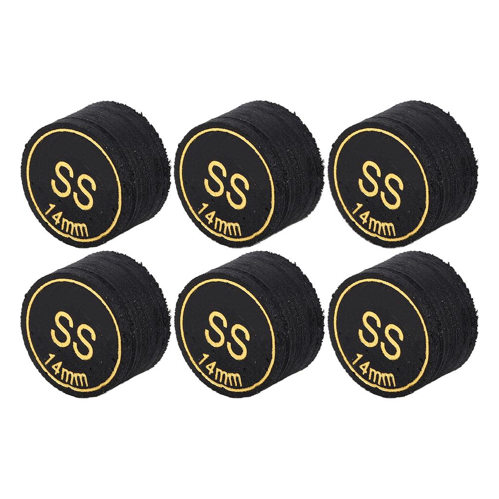 6pcs Pool Cue Tips Professional Multi Layers Billiard Pool Cue Tips Replacement for Pool Cues and