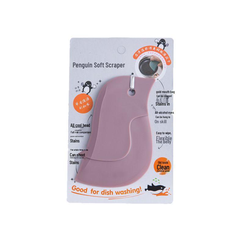Penguin Soft Scraper - Oil Stain Removal Tool for Kitchens & Baking