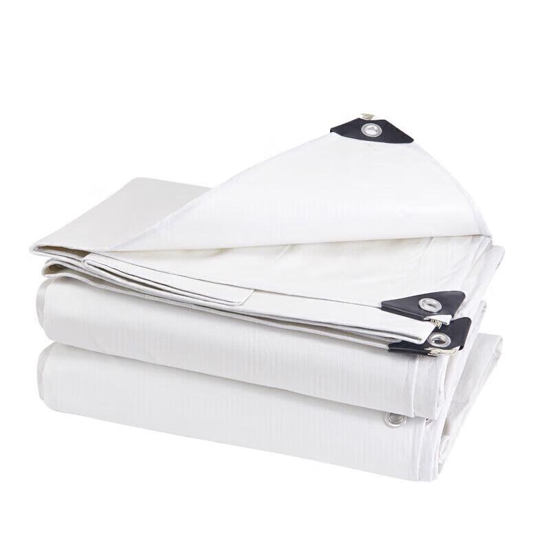 GOWKE Heavy-Duty White Waterproof Tarp