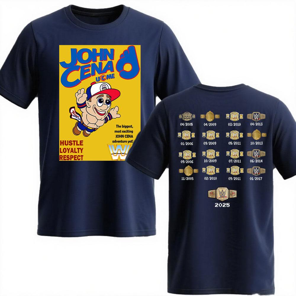 John Cena Wrestling Herren T-Shirt Sommer Outdoor Sport Fitness Top Herren Y2K Hohe Qualität Freizeit Mode Bequemes T-Shirt XL yellow