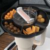 Tumler Snack Bowl Matkvalitet Glatt Ingen lukt Ensfarge Gjenbrukbar Snack Ring 5 Rom Vannkopp Øvre Snack Skuff