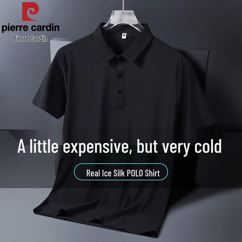 Pierre Cardin Men's Ice Silk Short Sleeve Polo Shirt
