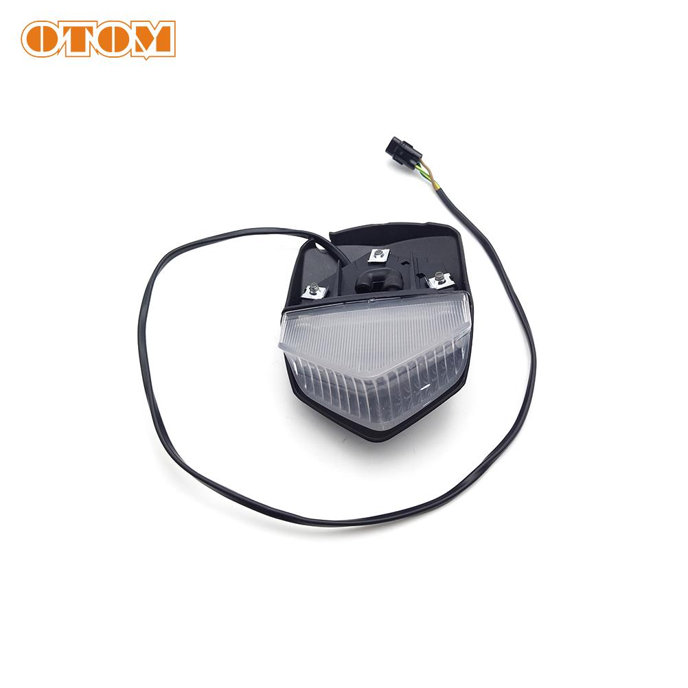 OTOM Motorcycle 2023 Tail Light Rear Fender LED Taillight Assembly Brake Warning License Plate Lamp For YAMAHA WR250F WR450F WR