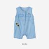 YEEHOO Baby Boys' Summer Denim Sleeveless Romper
