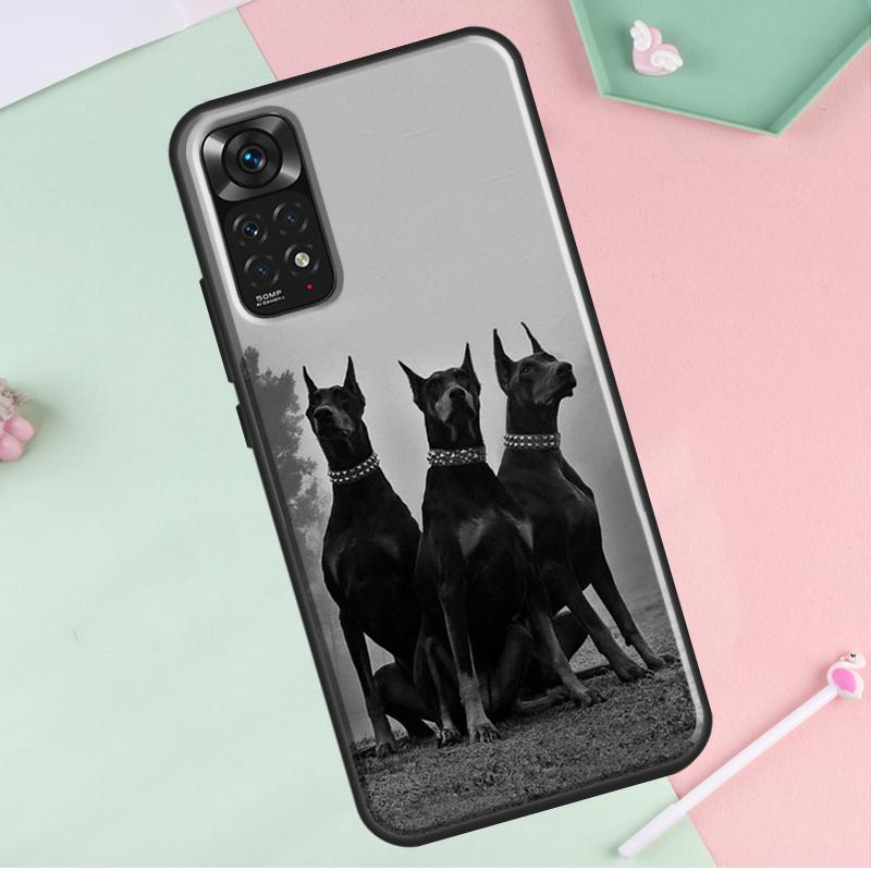 Dackel Dobermann Hund Für Redmi Hinweis 12 Pro Plus Abdeckung Für Redmi Hinweis 10 8 9 11 Pro 12S 11S 10S 9S 9C 10C 12C Fall