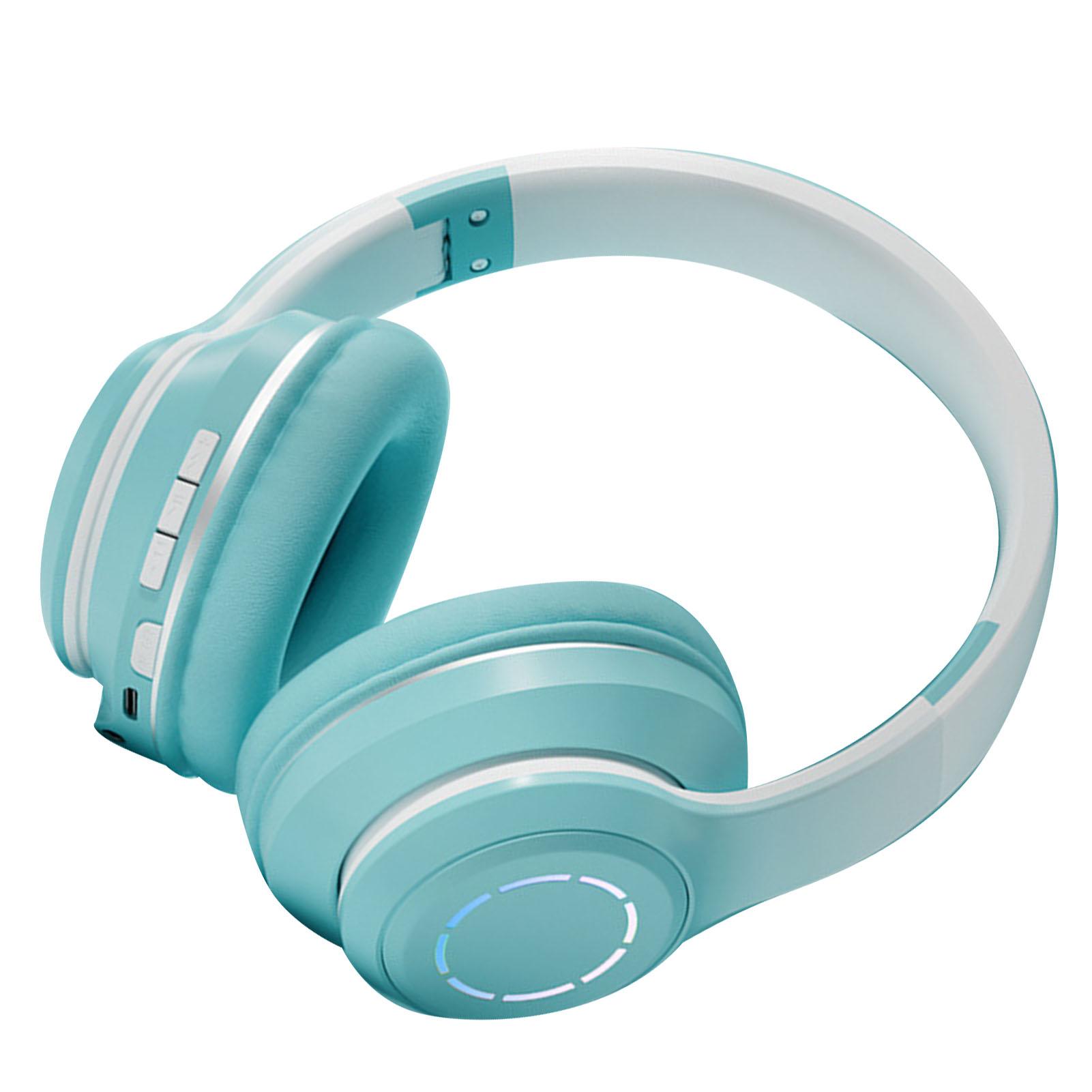 

Беспроводная игровая гарнитура Gradient BT5.2 Connection Мягкие амбушюры Цветная подсветка Игровая гарнитура зелёный