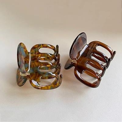 Mittlere Haarklammer Acetatmaterial Zopfhalter Koreanischer Stil Haifisch-Clip Kopfschmuck-Accessoire