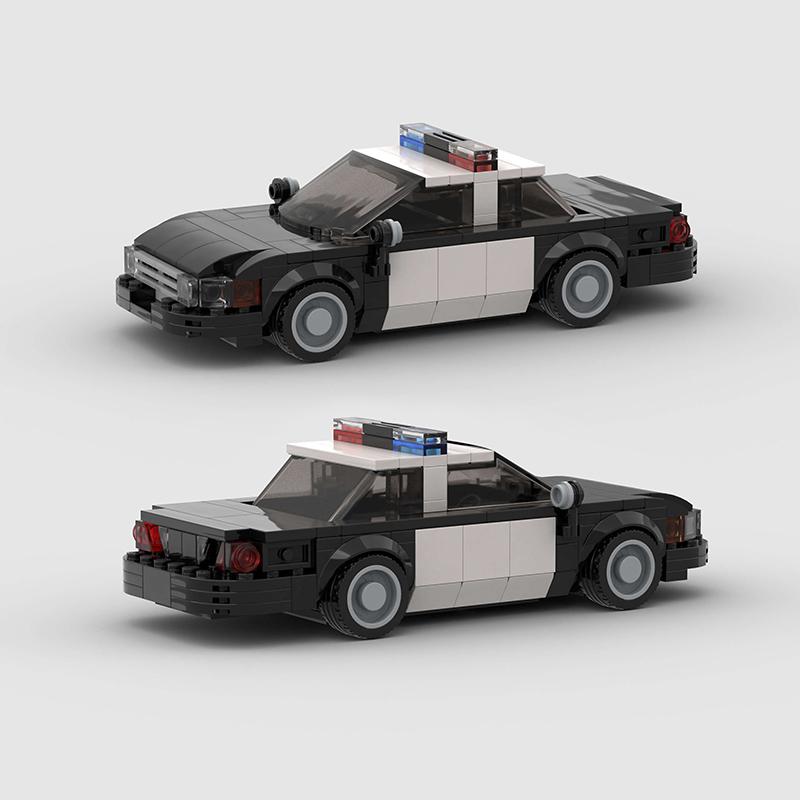 MOC City Vehicle Building Blocks SWAT Police Cars Patrol Sets Racing Model Technique Bricks Kid Educational Toy