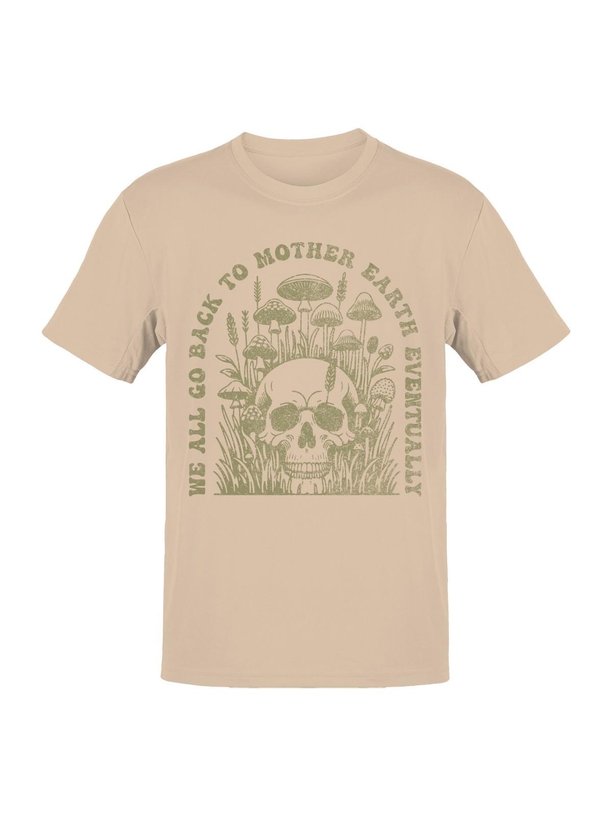 Return to Nature: Embracing the Planet Circle of Life Mens T-shirt XXL