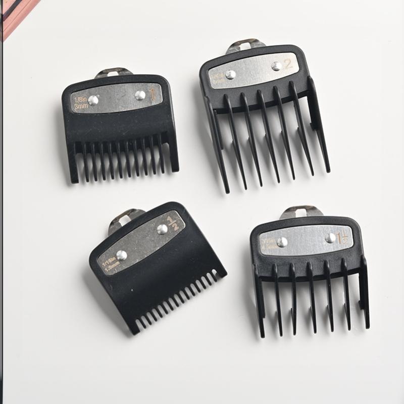 1/2/3/4Pcs Hair Clipper Limit Guard Set Multi-size Guide Combs Portable Trimmer Tools for Travel Daily Hair Grooming