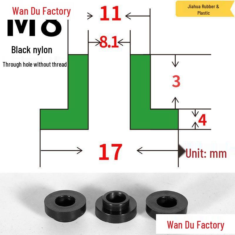 T-Shaped Nylon Insulating Bushing Spacer for M3-M35 Threads