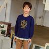  Olivan  School Symbol Sweatshirt Top And Bottom  Navy 