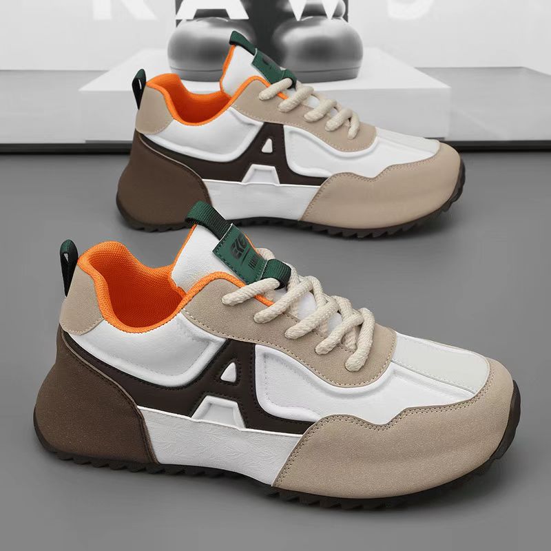 Green Men's Shoes Sneakers Outdoor Casual Shoes Breathable Mesh Shoes Students Walking Flats Low Top Zapatos De Hombre