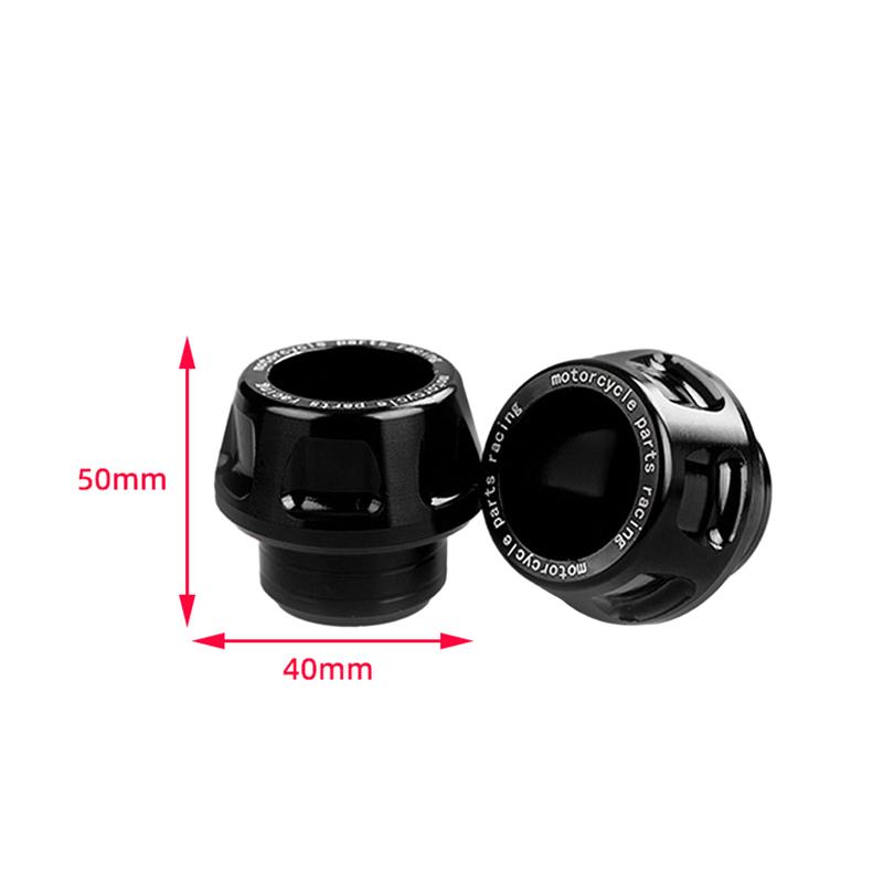 2 Pieces Universal Motorcycle Front Fork Frame Sliders Sturdy Accessory CNC Aluminium Easy To tall Crash Protector