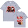 Men's Cotton Top Comfortable Print Short Sleeve Loose T-Shirts Men’s