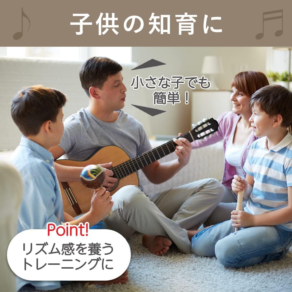 AllBright Musical Liven Zestaw 2 Marakasów, Instrumenty, Występ, Impreza, Karaoke, Up, Instrumenty perkusyjne, Drewniane,