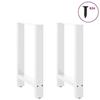 VidaXL Dining Table Legs White 2 Pieces 60 X (72-73) Cm Steel 4013305