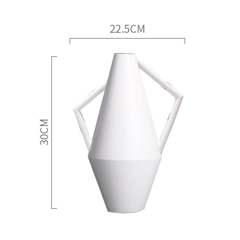 Nordic Creative Morandi Hand In Hand Vase Double Handle Vase Ornaments Home Model Room Ins Style Flower Arrangement Device
